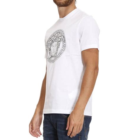 versace t-shirt herren weiß|versace tee shirts women.